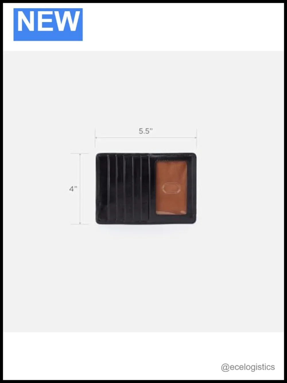 Polished Leather Passport Wallet Travel Organizer with Card Slots, ID Window,